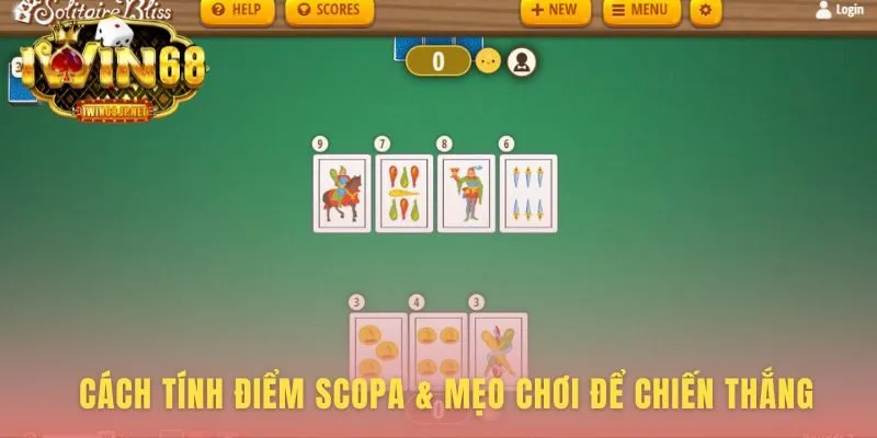 Chiến thắng Scopa Italiana nhờ bốn nguồn điểm cố định